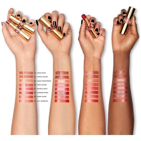 ysl lipstick rouge volupte shine|YSL rouge volupte shine swatches.